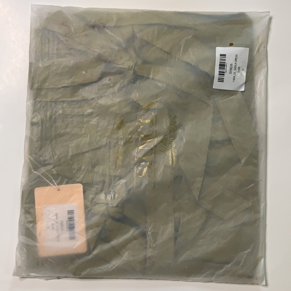 Sancia The Zala Dress New With Tags in Olive Size Small 100 % Linen - Picture 11 of 12